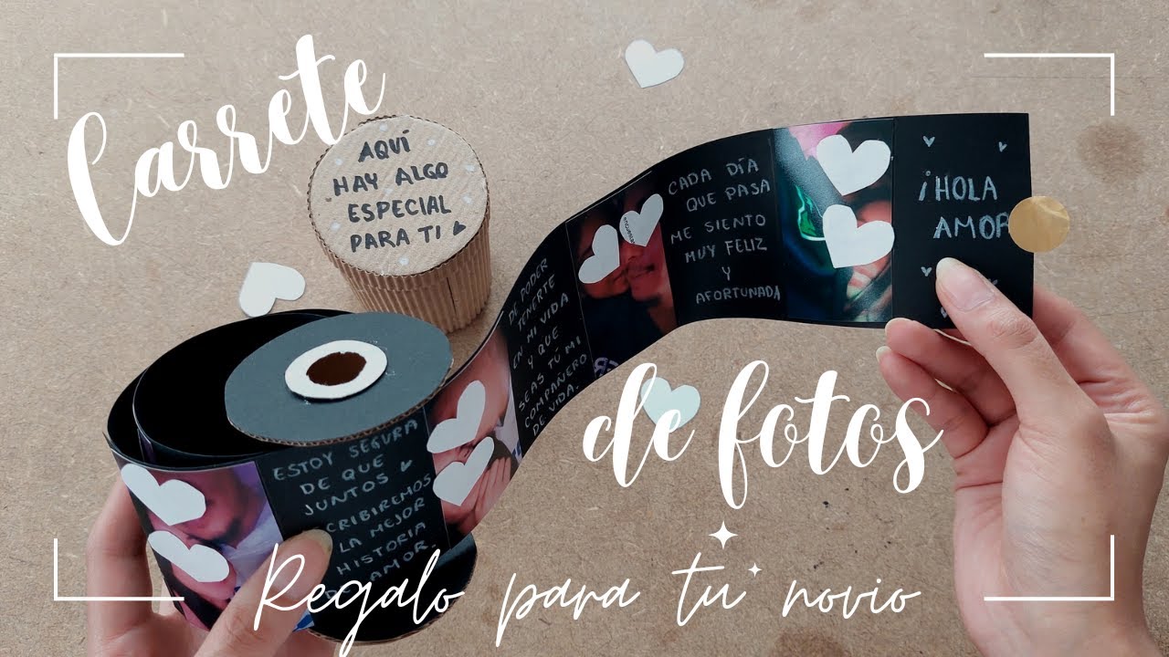 DIY ♡ CARRETE DE FOTOS ♡ Regalo para tu novio | Erandy Paz