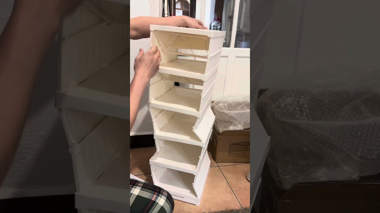 Unboxing Shoe Cabinet from Temu #shoecabinet #temu