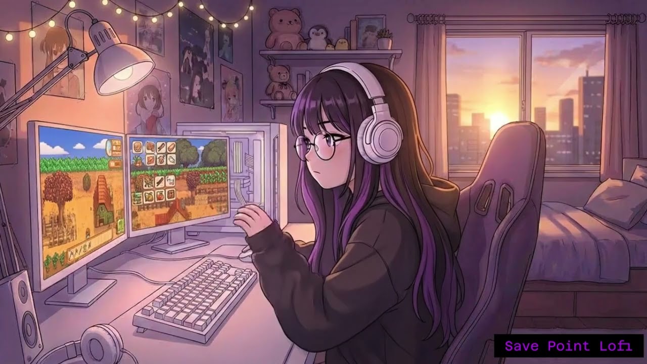 Evening Wind Down 🌆 3 Hour Chill LoFi to Relax After Work/School