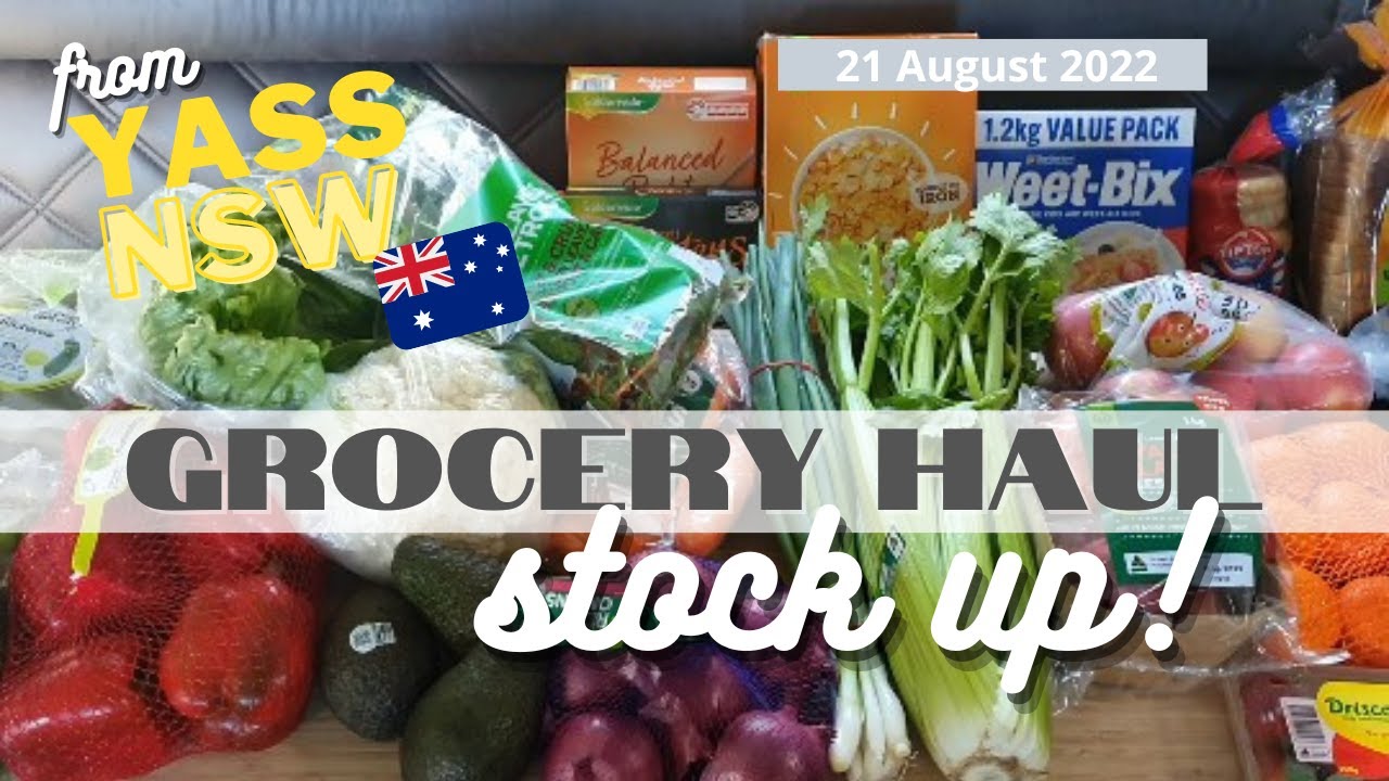 $192 Grocery Haul + Stock Up Shop | Yass NSW | Aug 2022