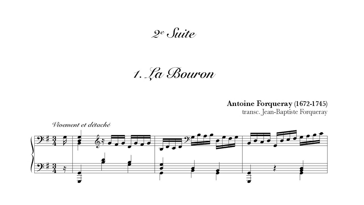 Antoine & Jean-Baptiste Forqueray / Marie-Rose Dubois – Pièces de Clavecin, Suite No.2 (in G major)