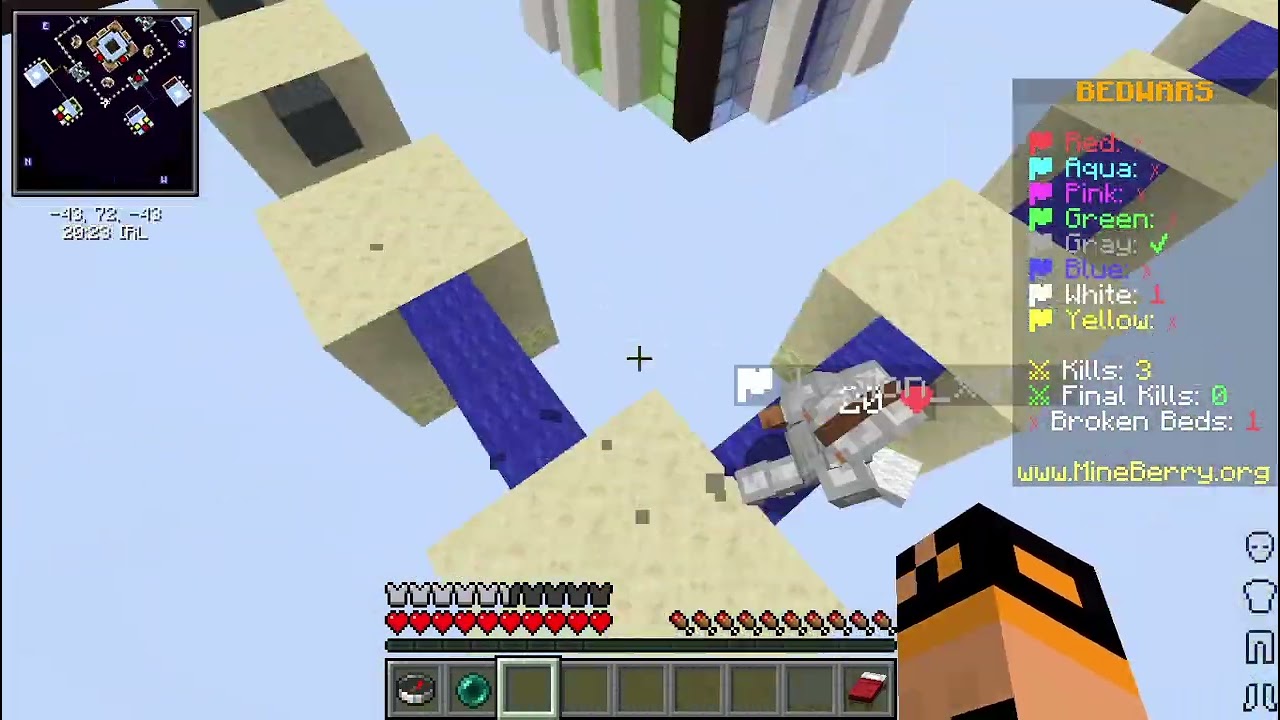bed wars 2v8 ale team mně nechal