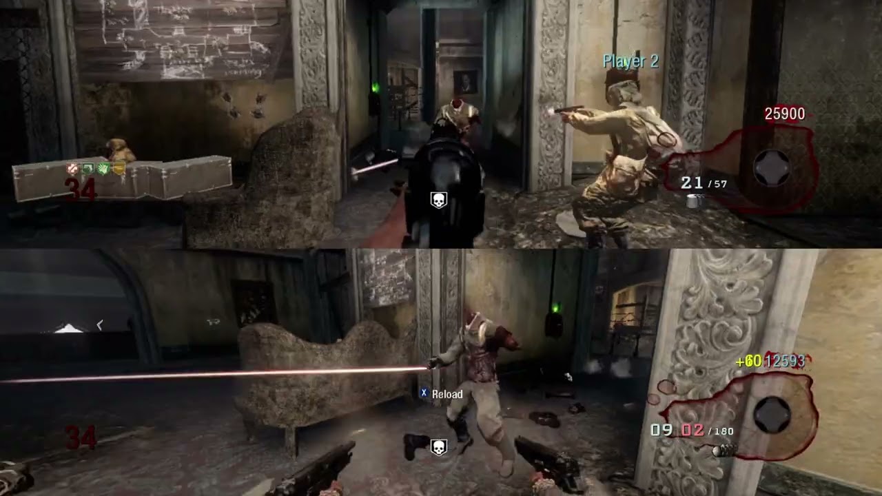 Zombies, Nivel 36, Kino Der Toten, Split screen.  #somosgamers #xboxlatam #callofdutycoldwarzombies