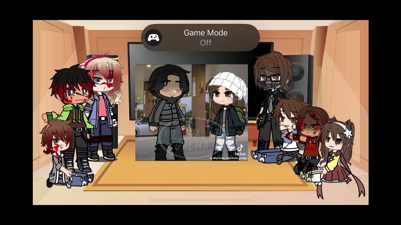 The black phone reacts to finney as Gacha characters part 2