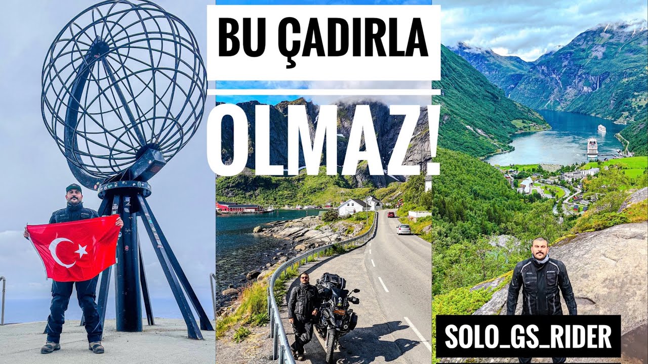 Norveç’e Motosikletle Yalnız Yolculuk | Lanet Olsun Bu Çadıra! | Solo GS Rider