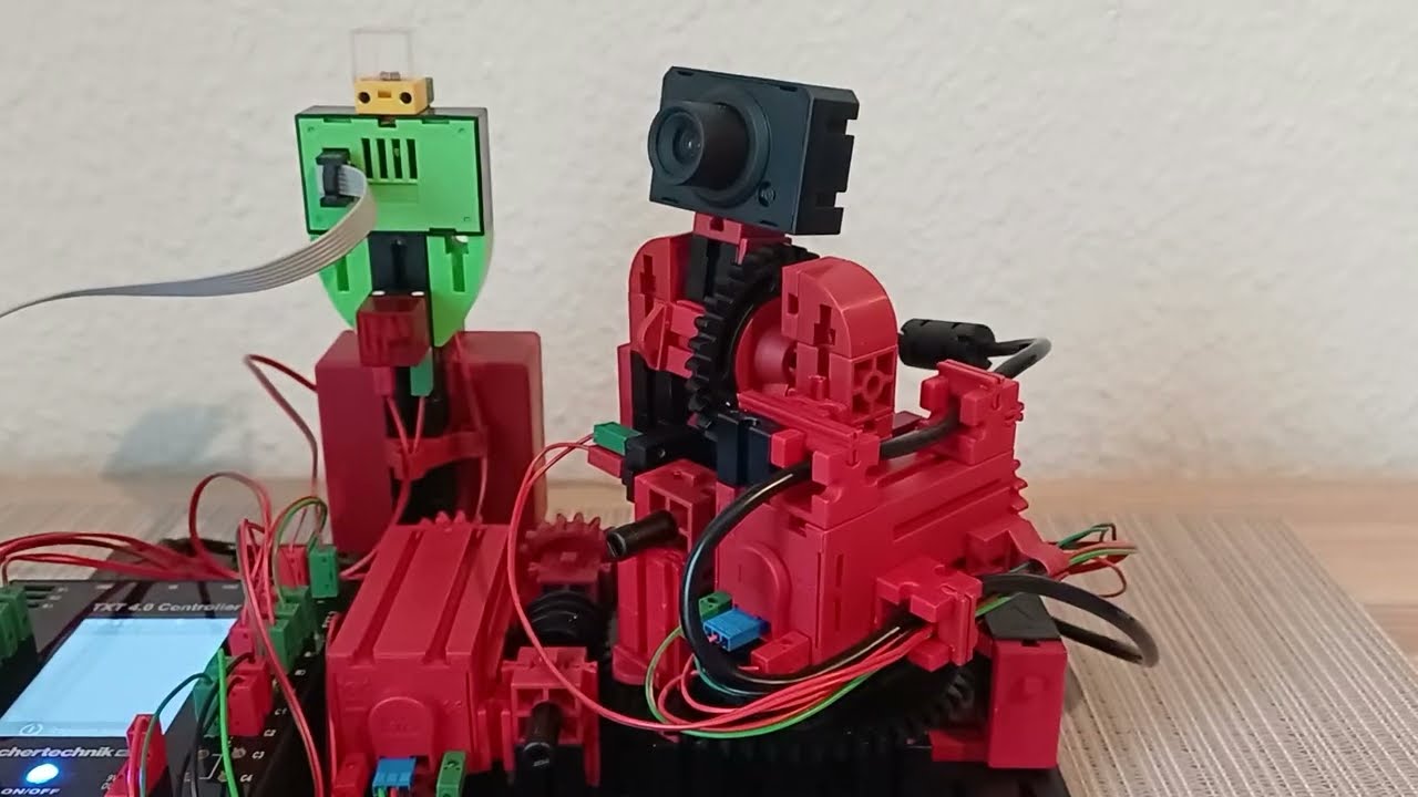 Fischertechnik Smart Home Sensor Station mit Kameraüberwachung