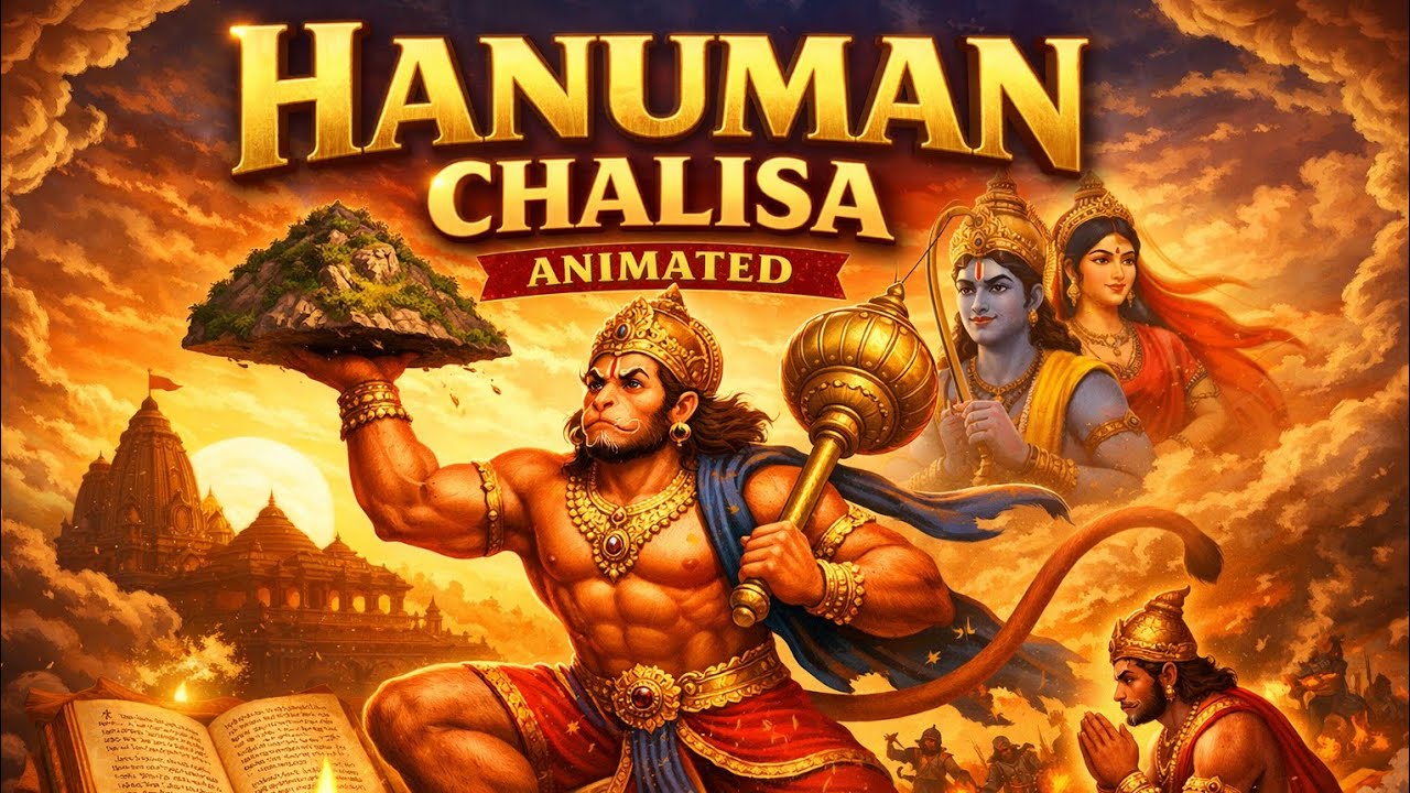 Hanuman Chalisa | Most Powerful Mantra for Strength & Protection# Hanuman #devotionalsongs# trending