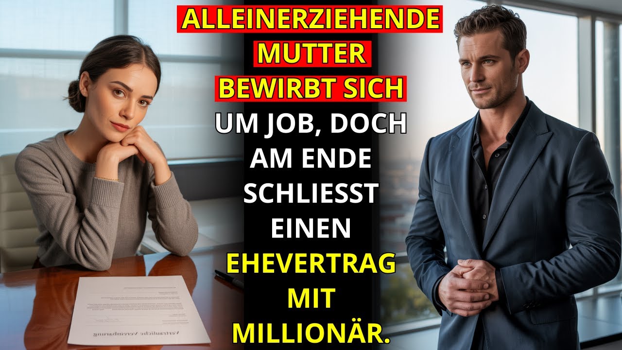 ALLEINERZIEHENDE MUTTER BEWIRBT SICH UM JOB, DOCH AM ENDE SCHLIESST EINEN EHEVERTRAG MIT MILLION&Auml;R.