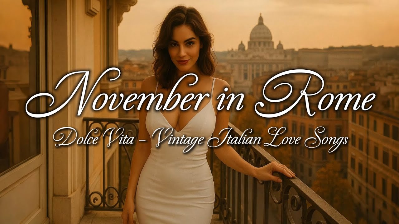November in Rome 💋 | Italian Vintage Love Songs for Autumn Evenings
