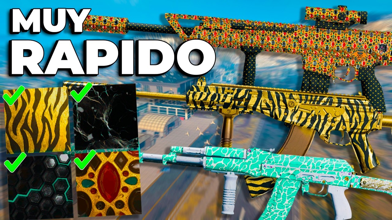 Como DESBLOQUEAR CAMUFLAJES MUY RÁPIDO WARZONE | Guía CAMUFLAJES FUSILES de ASALTO
