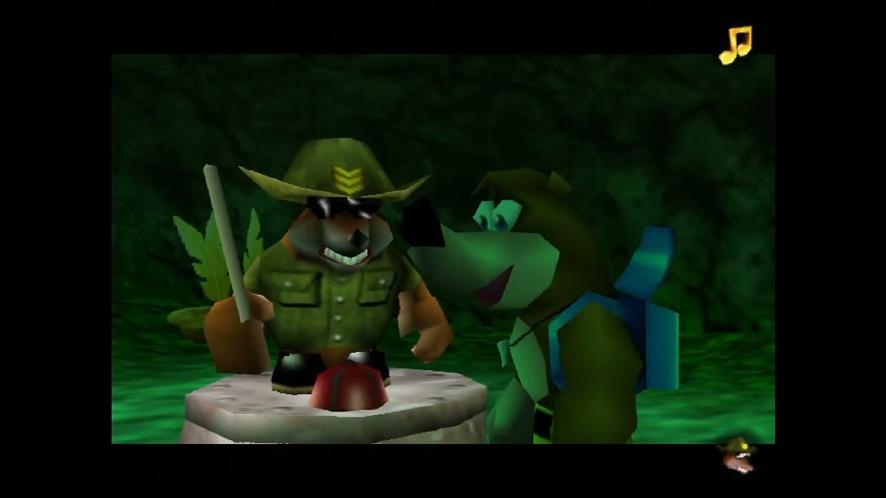 Banjo-Tooie - 20 - taxi pack, train button, 85 notes, 2 glowbos, page, brown jinjo, 2 hexagons