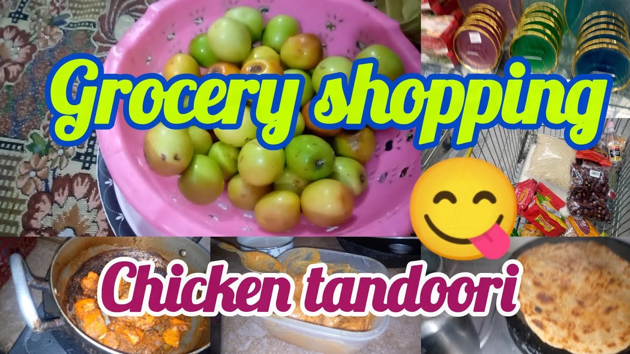 Chicken tandoori recipe|Grocery shopping|Ayesha Adnan vlogs 