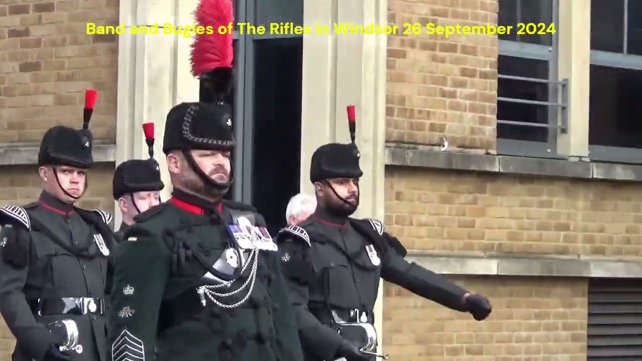 Band and Bugles of The Rifles in Windsor 26 September 2024