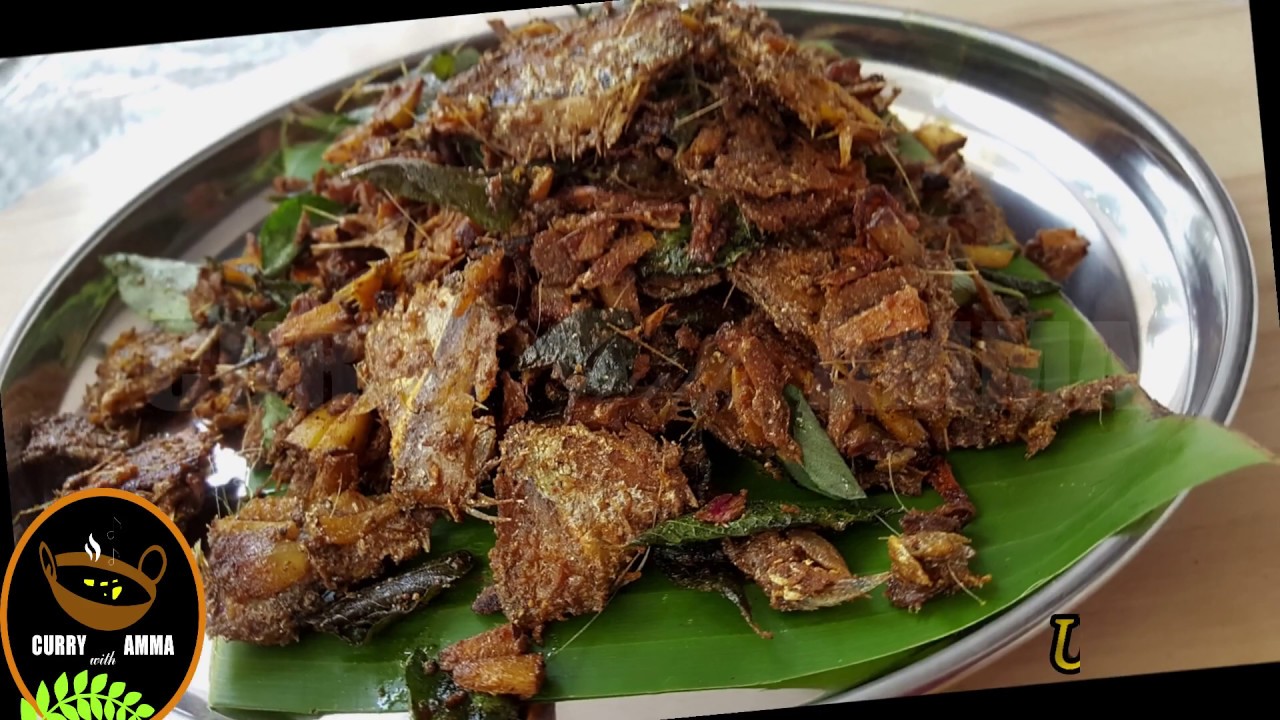 Try frying dried fish like this- Dry Mullan Fish Fry-Amma's Special Nadan Dry Fish Fry