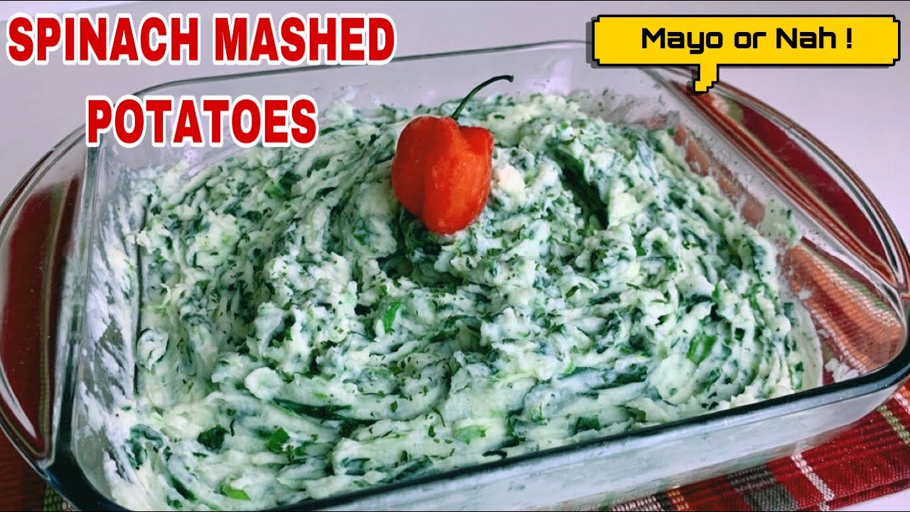 HOW TO MAKE CREAMY SPINACH MASHED POTATOES | DOES MAYO BELONG IN MASHED POTATOES?