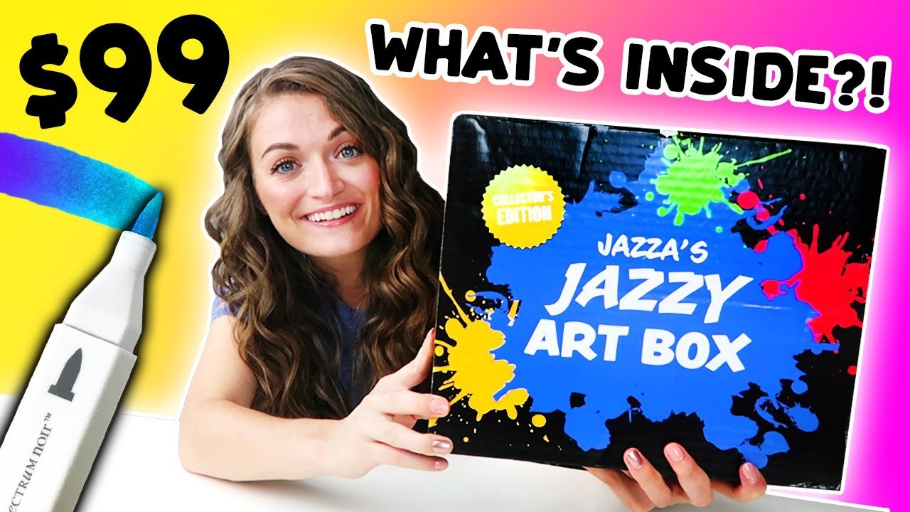 OPENING JAZZA'S $99 ART BOX?! Let's make ART with the JAZZIEST box EVER!