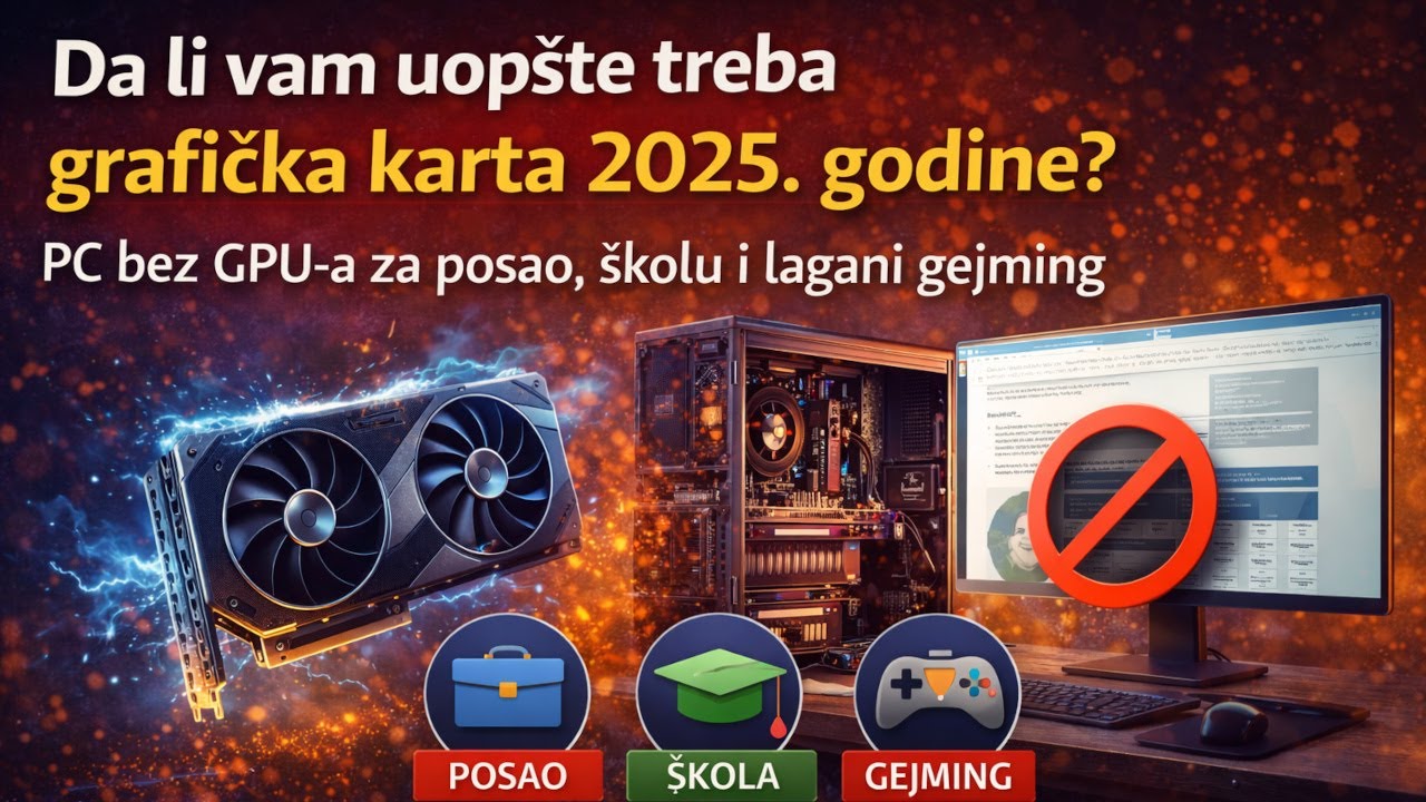 Sklapanje PC-a: Zašto vam NE TREBA grafička karta ove godine