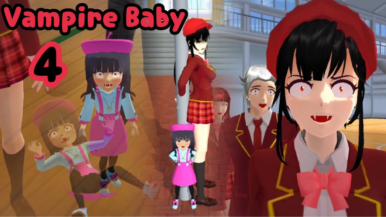 Вампир-ребёнок (часть 4) 👶🧛 | Грустная и трогательная история | Sakura School Simulator