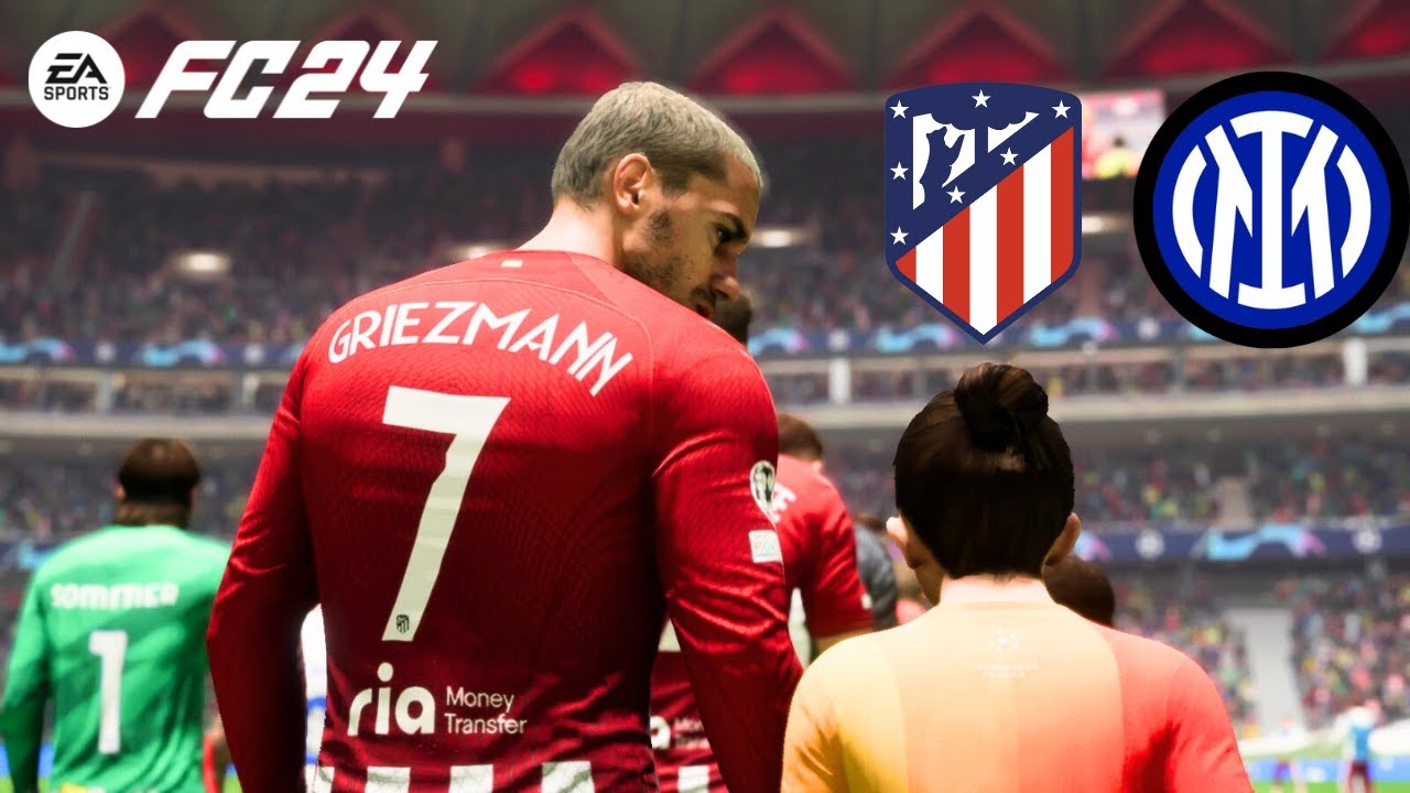 Atlético Madrid vs Internazionale | UEFA Champions League 2023-24 | FIFA 24 Gameplay