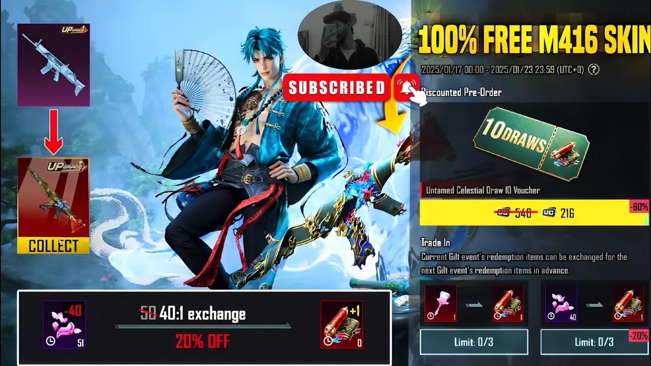 😱 FREE UPGRADE M416 PER-ODER IS HERE | HOW TO CONVERT SACRAL GEMS TO M416 GEMS FREE | 50%OFF