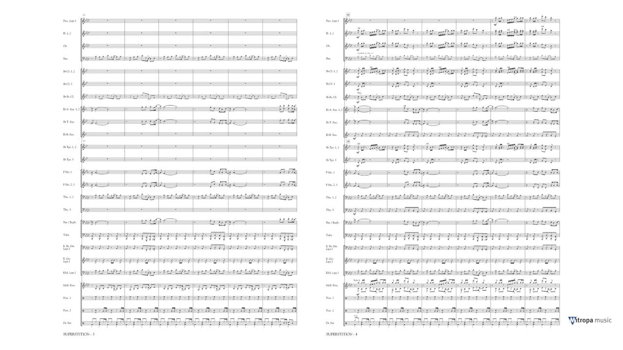 Superstition &ndash; as performed by Stevie Wonder &ndash; arr. Gilbert Tinner