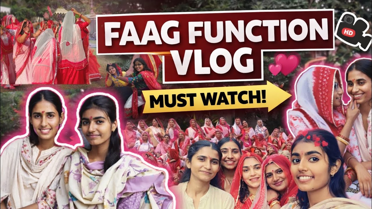 My First Vlog | Faag Function Special ✨ 😍