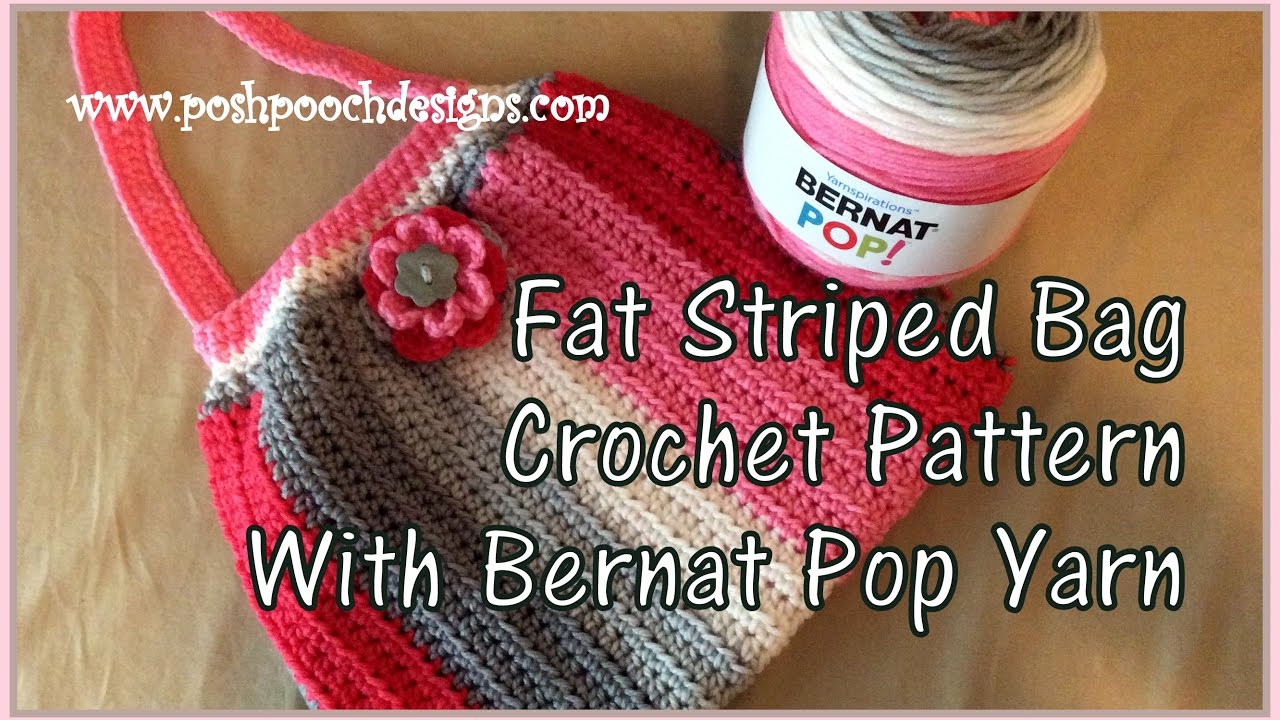 Fat Striped Bag Crochet Pattern