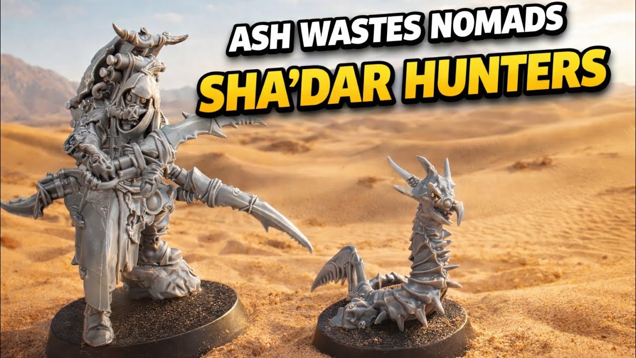 Necromunda Building Ash Wastes Nomads Sha’dar Hunters!