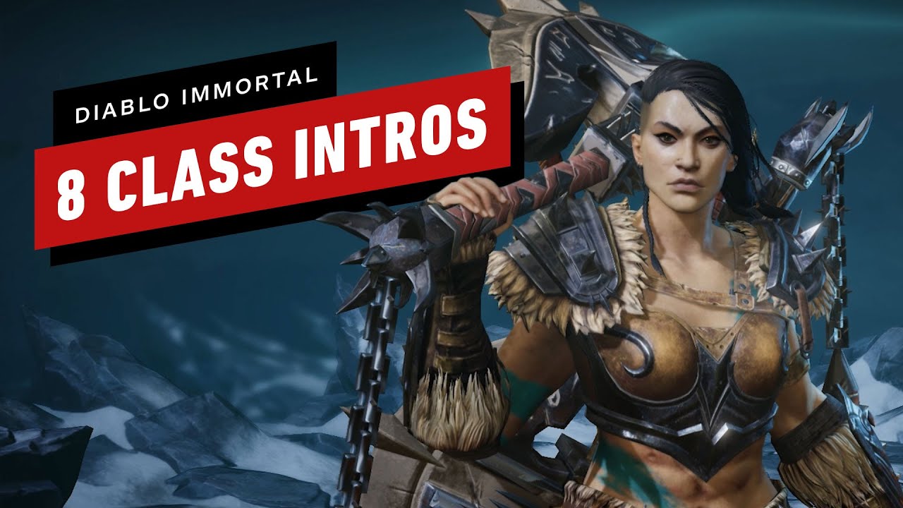 8 of Diablo Immortal's Class Intros in 4K