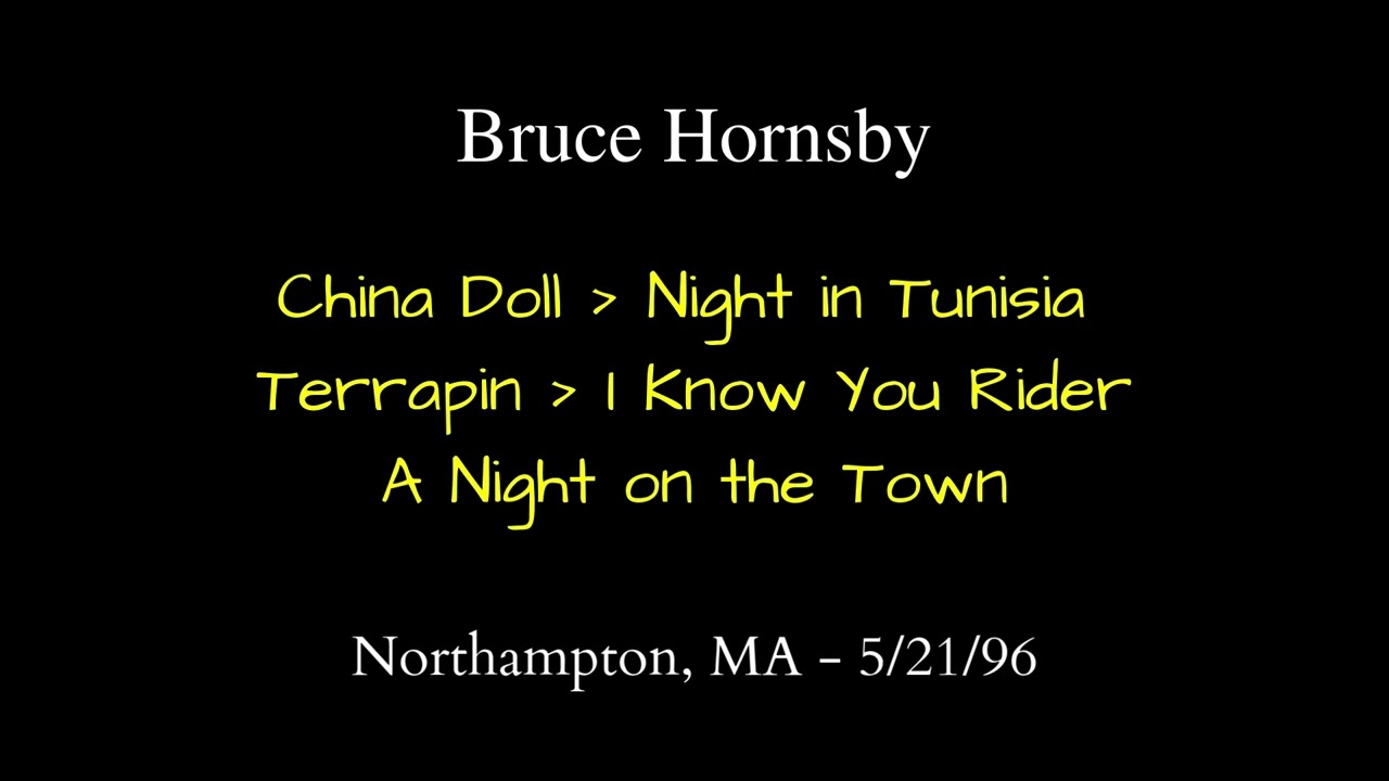 Bruce Hornsby - 5/21/96 - Northampton, MA - Selections - See description downloads