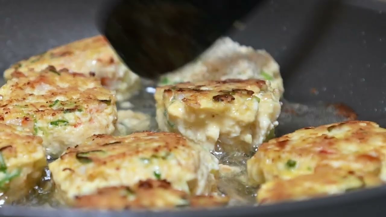 Tofu Shrimp Fritters | Tofu Pancakes