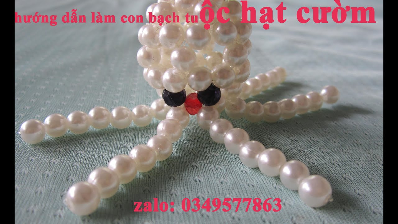 hướng dẫn kết cườm con bạch tuộc p2/ dạy kết hạt cườm 12 con giáp