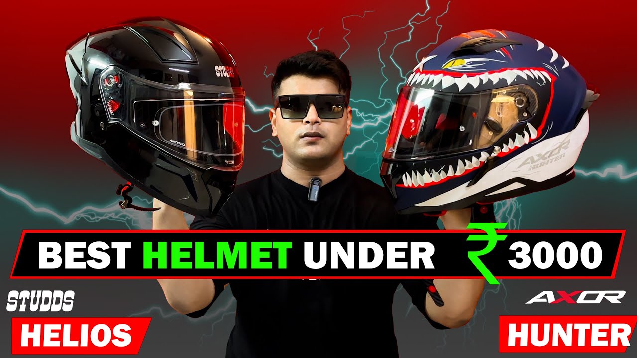 New Studds Helios vs Axor Apex Hunter Shark😍 Which One is Better? Best Budget Helmet Under 3000