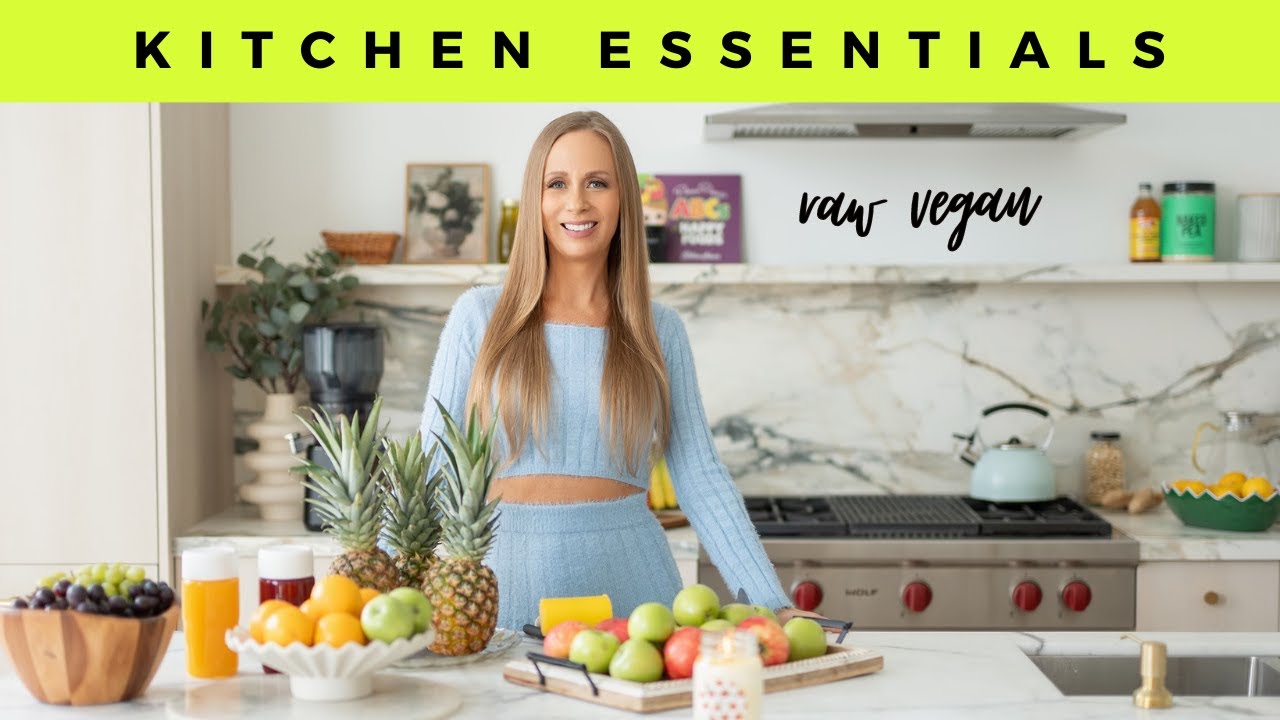 My Raw Vegan KITCHEN ESSENTIALS! 🍎🍑🥬