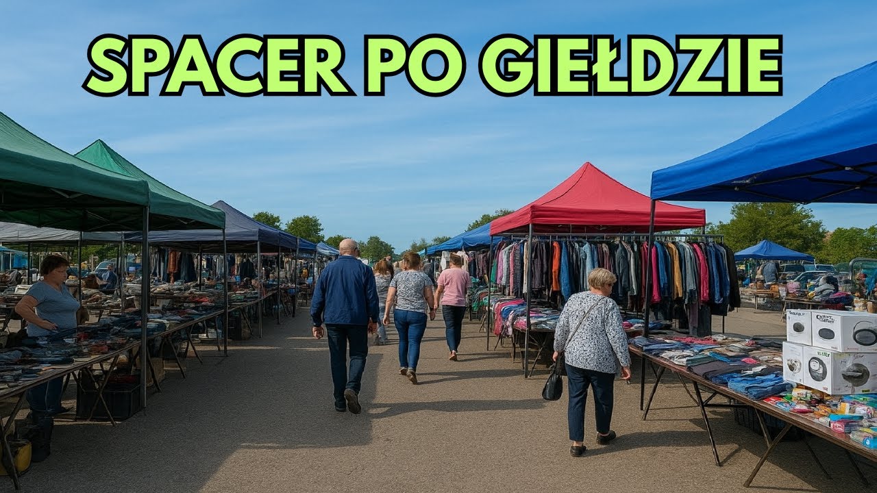 Niedzielna giełda w Sokołowie Młp. – szybki spacer po stoiskach 🚶‍♂️🛒