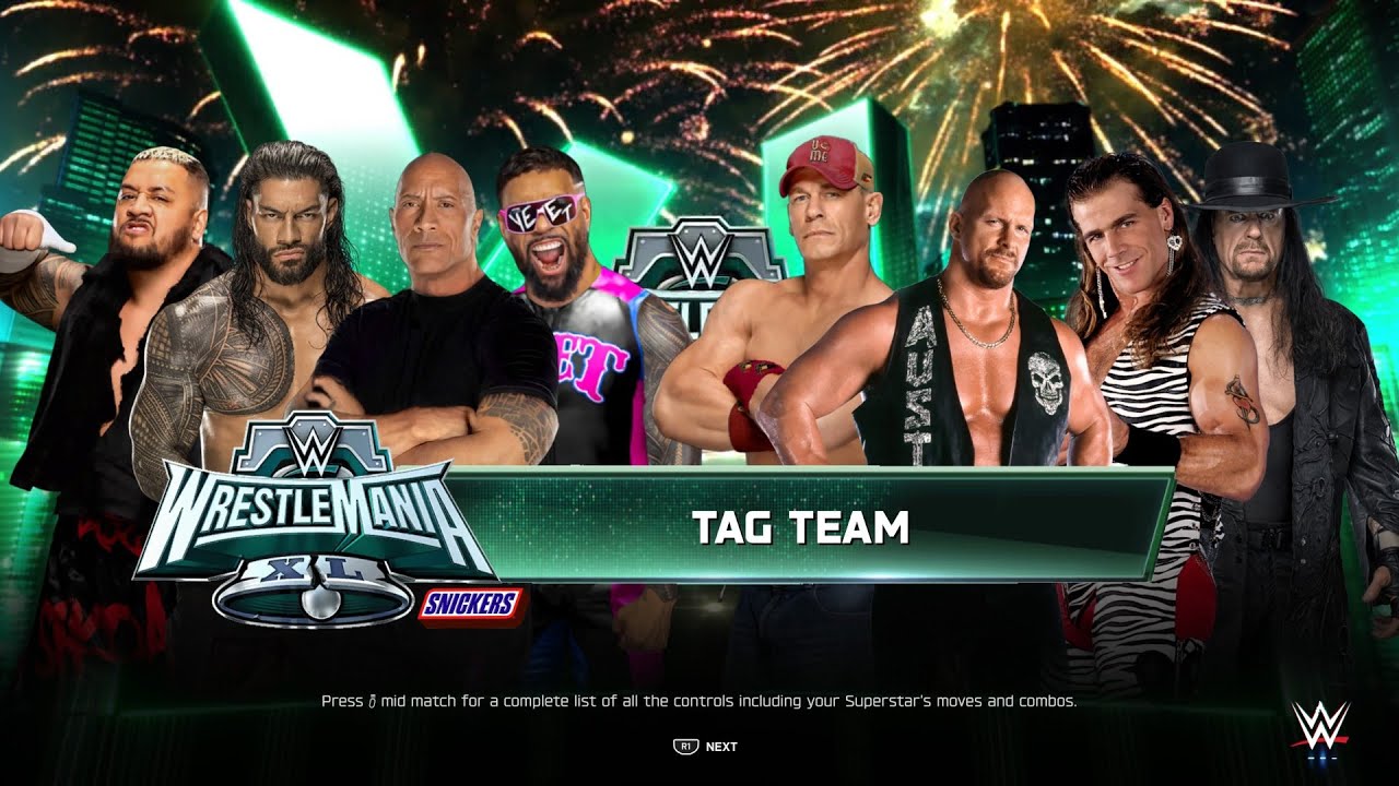 Solo Sikoa, Roman, Rock & Jey Uso Vs John Cena, Steve Austin, Shawn & Undertaker | WrestleMania