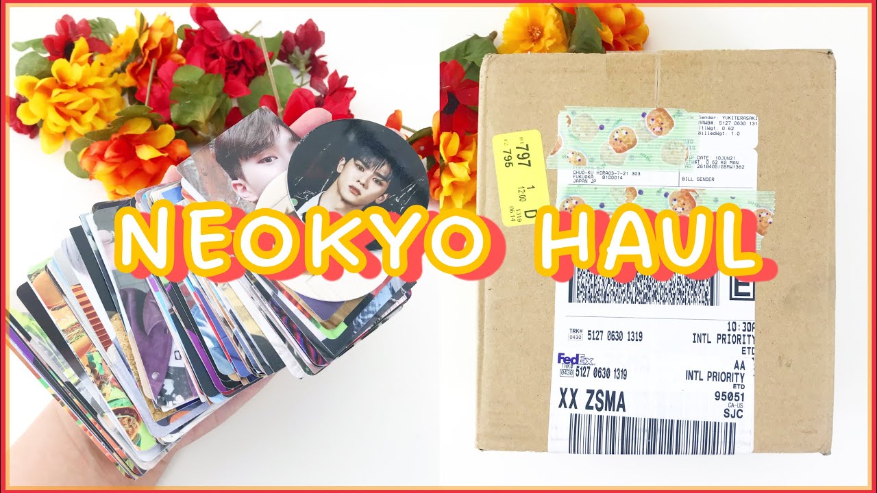 huge neokyo haul - kpop photocards (ateez, bts, nct, blackpink, treasure, & more)