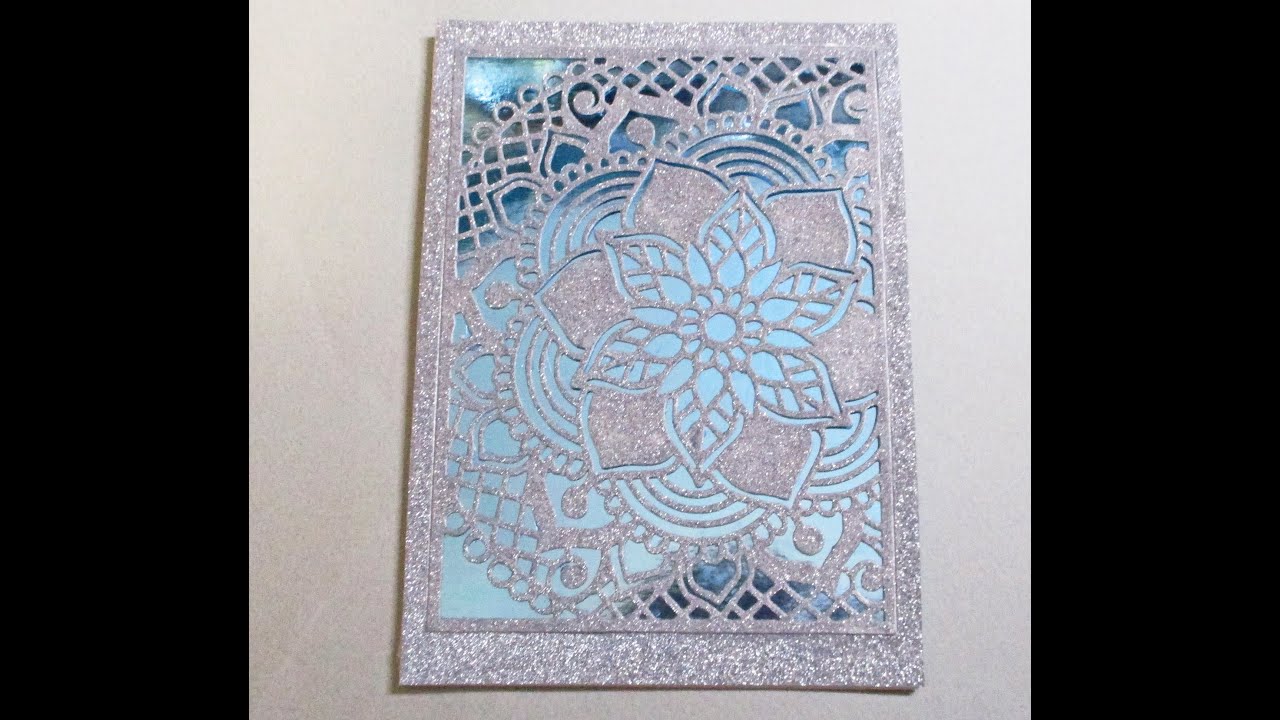 Birthday Card with Lifescraft Art Background Die