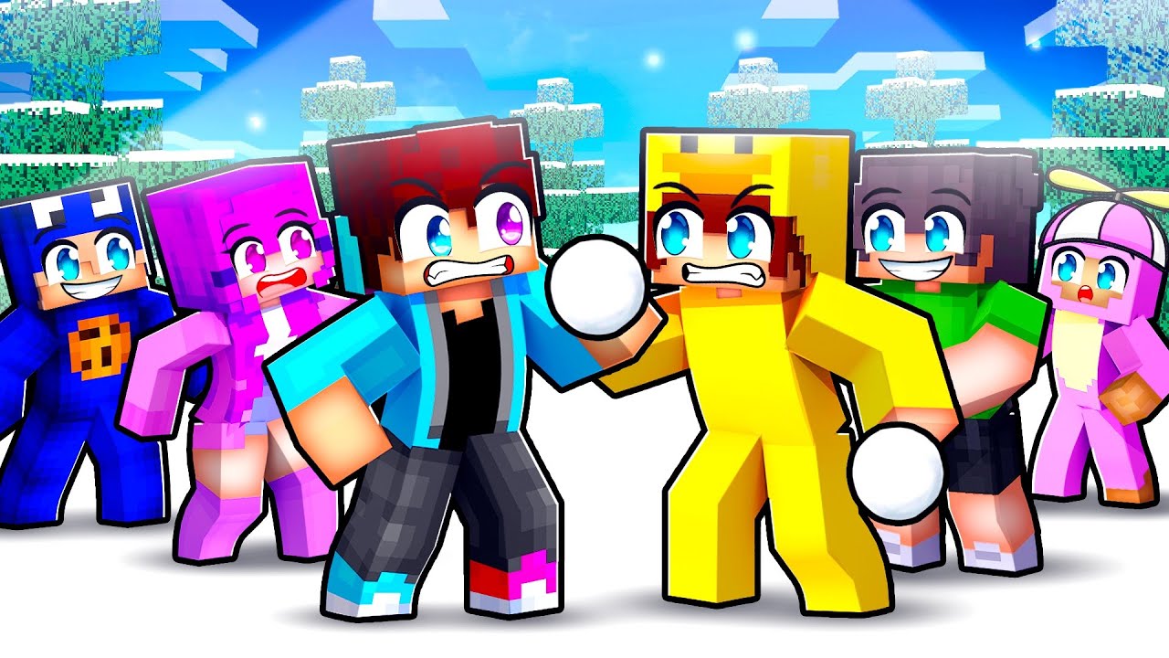 SNEEUWBALLENGEVECHT vs BESTE VRIEND! (Minecraft Survival)