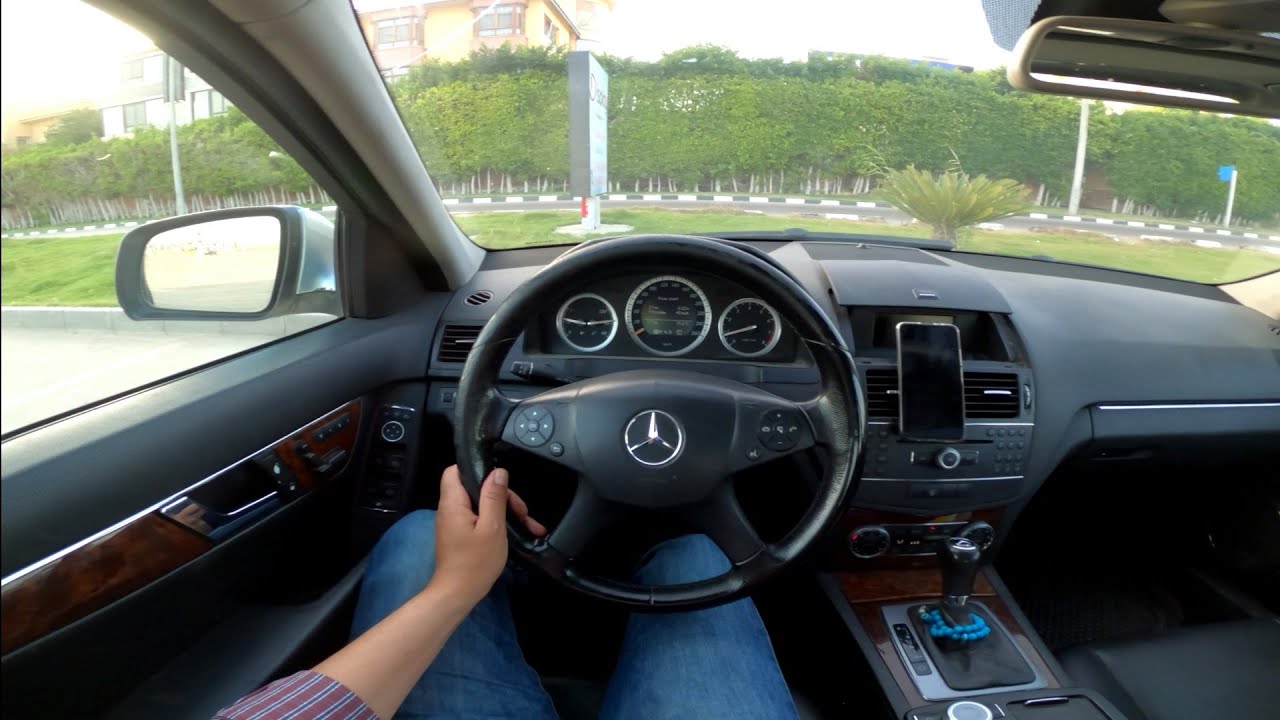 2008 Mercedes Benz C200 W204 1.8 walk around POV test drive تجربة قيادة مرسيدس بنز