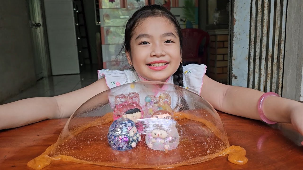 🧫💧🫧 Muội chơi slime tinh khiết và slime pha lê 🔮🍯❤️ Xí Muội Family 429