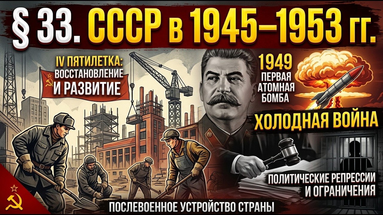 § 33  СССР в 1945—1953 гг