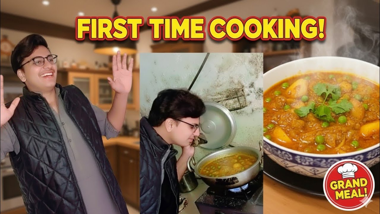 “Tried a New Cooking Method | Potato & Peas Recipe Was a Big Success! #Live with Murtaza
