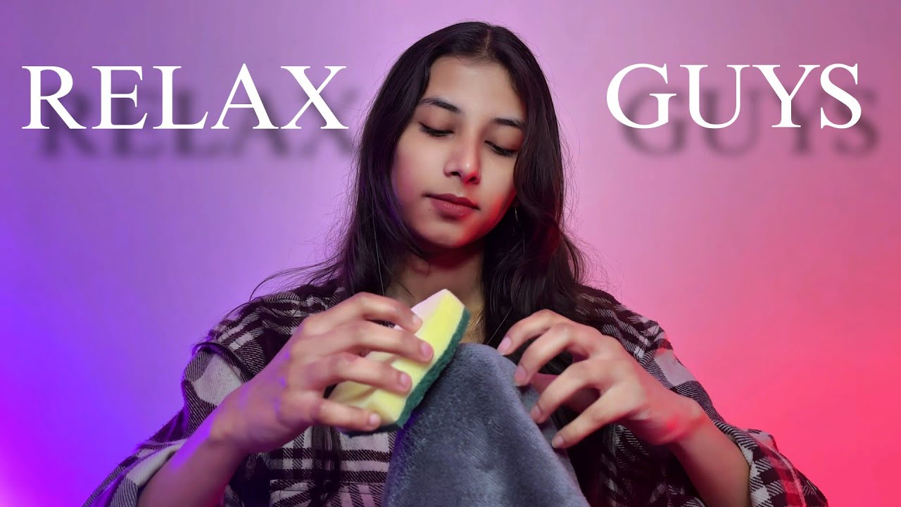 ASMR SPONGE🧽 & CLOTHING ASMR SCRATCH 🐾 BRUSHING | Instant Relax - ASMR 