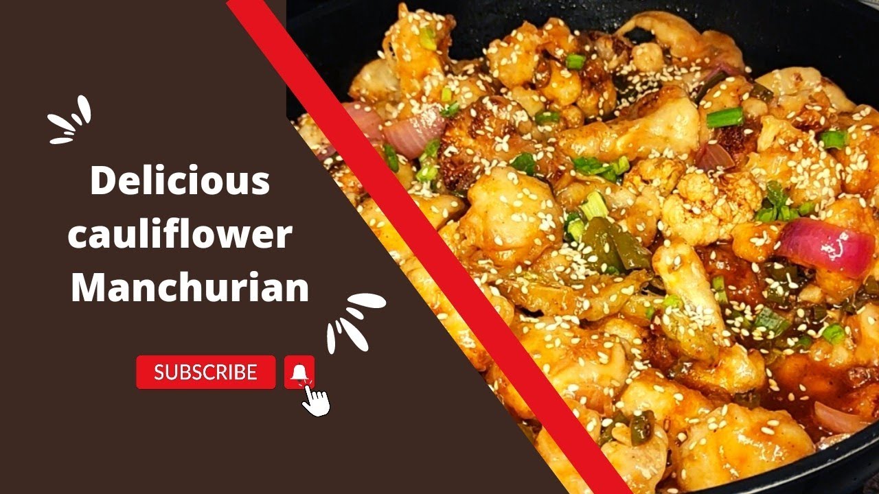 Cauliflower Manchurian | gobi manchurian by @TasteFusionJourney