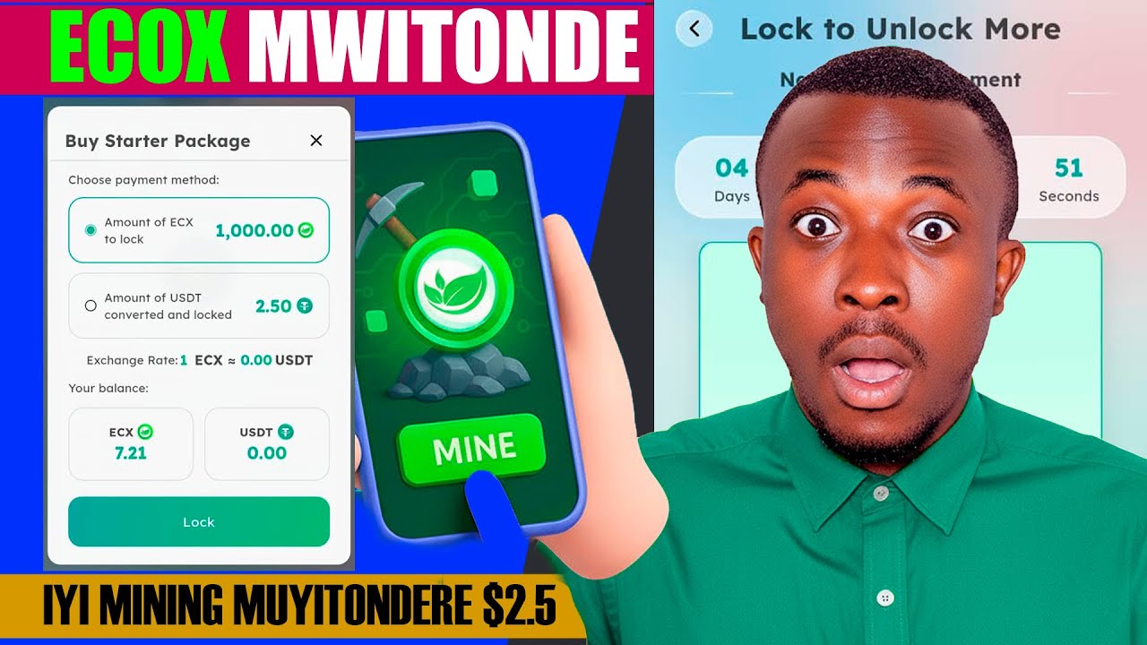 ECOX MWITONDERE IBI BINTU | Green Mining | Ecox Network Lock Unlock