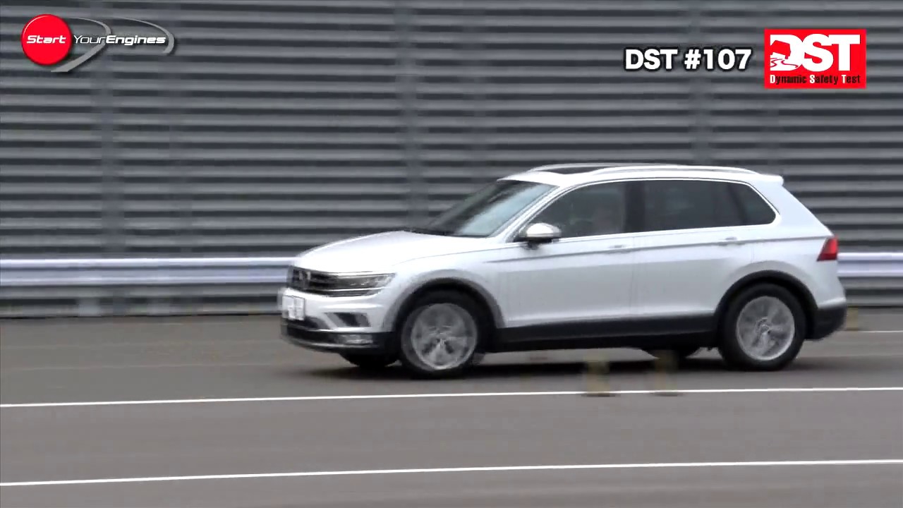 MINI クーパー D クロスオーバー VS フォルクスワーゲン ティグアン TSI ハイライン（ウェット旋回ブレーキ編）【DST♯107-05】
