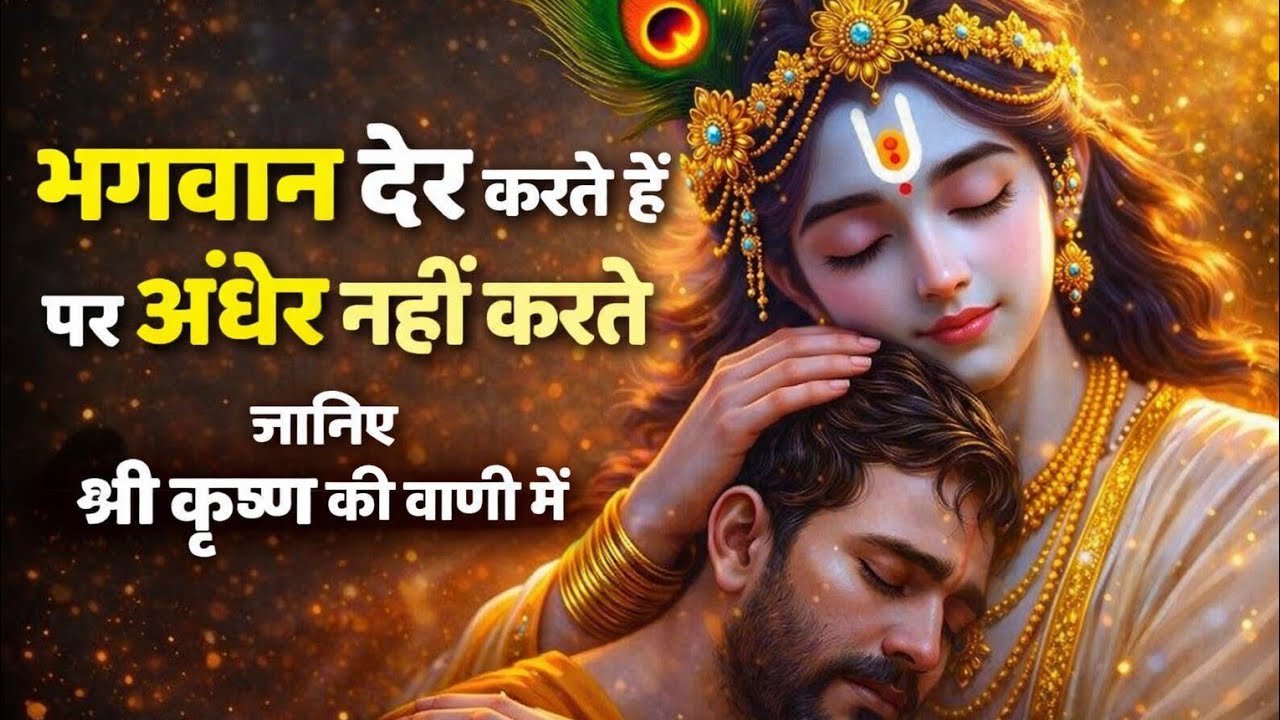 भगवान देर करते हैं, पर अंधेर नहीं करते | श्रीकृष्ण का दिव्य संदेश। Krishna Sandesh.