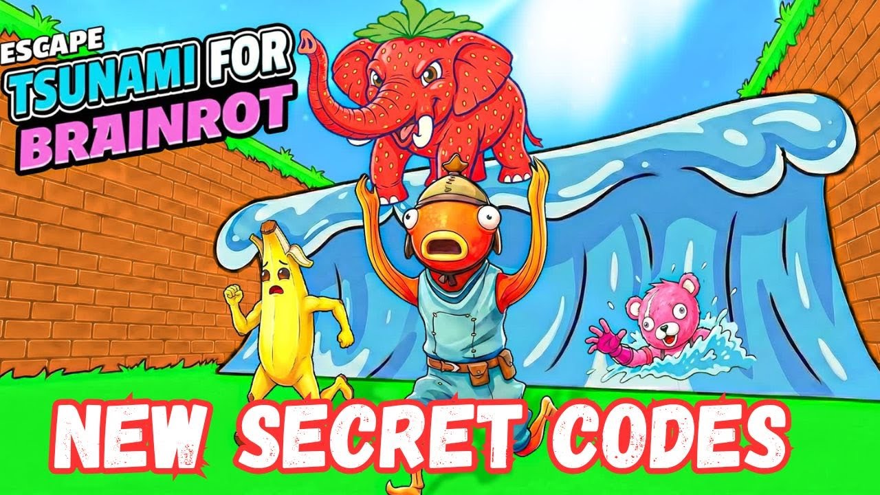 Escape Tsunami Secret Brainrot Codes Fortnite Escape Tsunami For Brainrots! (New Secret Codes)