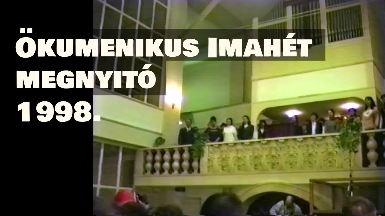 Ökumenikus imahét megnyitó a Nap utcában 1998.